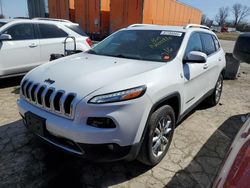 Salvage cars for sale at Bridgeton, MO auction: 2017 Jeep Cherokee Limited