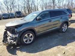 Salvage cars for sale at Baltimore, MD auction: 2017 Toyota Highlander Limited