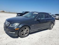 Salvage cars for sale at Taylor, TX auction: 2012 Mercedes-Benz C 250