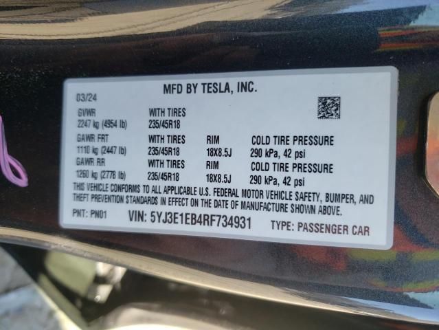 2024 Tesla Model 3