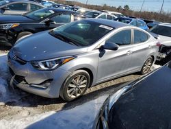 Salvage cars for sale at North Billerica, MA auction: 2016 Hyundai Elantra SE