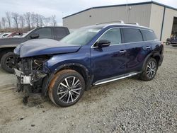 Salvage cars for sale at Spartanburg, SC auction: 2022 Infiniti QX60 Sensory