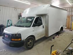 Salvage trucks for sale at Pekin, IL auction: 2019 GMC Savana Cutaway G3500