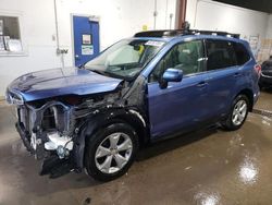 Salvage cars for sale at Blaine, MN auction: 2015 Subaru Forester 2.5I Limited