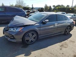 Salvage cars for sale at San Martin, CA auction: 2017 Honda Accord Sport Special Edition