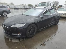 Salvage cars for sale at Sacramento, CA auction: 2013 Tesla Model S