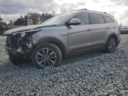 Salvage cars for sale at Mebane, NC auction: 2017 Hyundai Santa FE SE