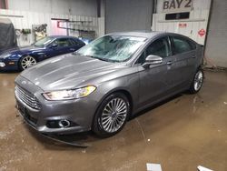 Salvage cars for sale at Elgin, IL auction: 2014 Ford Fusion Titanium