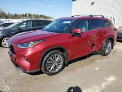 Salvage cars for sale at Franklin, WI auction: 2020 Toyota Highlander Platinum