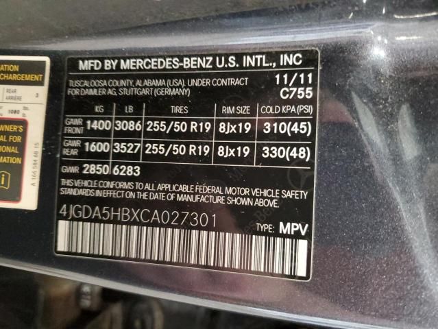 2012 Mercedes-Benz ML 350 4matic