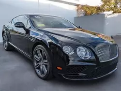 Salvage cars for sale at North Billerica, MA auction: 2016 Bentley Continental GT