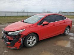 Salvage cars for sale at Houston, TX auction: 2017 Chevrolet Cruze LT