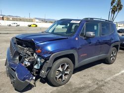 Salvage cars for sale at Van Nuys, CA auction: 2021 Jeep Renegade Trailhawk