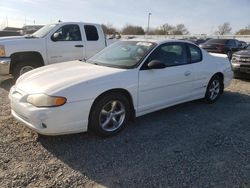 Salvage cars for sale at Sacramento, CA auction: 2001 Chevrolet Monte Carlo SS