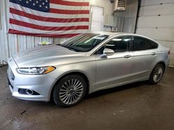 Salvage cars for sale at Lyman, ME auction: 2013 Ford Fusion Titanium