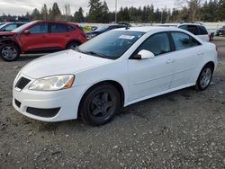 Salvage cars for sale at Graham, WA auction: 2010 Pontiac G6