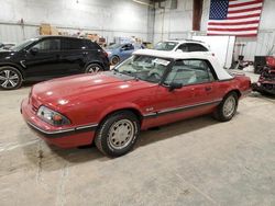 Salvage cars for sale at Milwaukee, WI auction: 1988 Ford Mustang LX