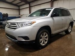 Toyota Highlander salvage cars for sale: 2012 Toyota Highlander Base