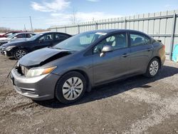 Salvage cars for sale at Ottawa, ON auction: 2012 Honda Civic EXL