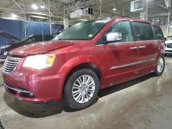 Salvage cars for sale at Woodhaven, MI auction: 2015 Chrysler Town & Country Touring L