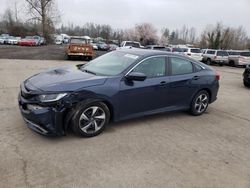 Salvage cars for sale at Woodburn, OR auction: 2020 Honda Civic LX