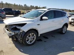 Salvage cars for sale at Windham, ME auction: 2017 Ford Escape SE