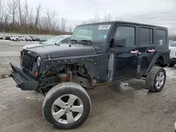 Salvage cars for sale at Leroy, NY auction: 2008 Jeep Wrangler Unlimited X