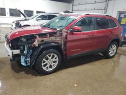 Salvage cars for sale at Blaine, MN auction: 2016 Jeep Cherokee Latitude