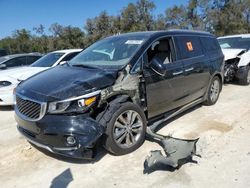 Salvage cars for sale at Ocala, FL auction: 2018 KIA Sedona SXL