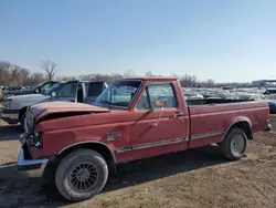 Salvage trucks for sale at Des Moines, IA auction: 1991 Ford F150