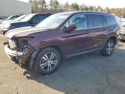 Salvage cars for sale at Exeter, RI auction: 2016 Honda Pilot EXL