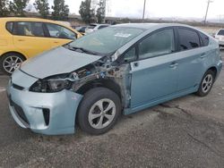 Salvage cars for sale from Copart Rancho Cucamonga, CA: 2012 Toyota Prius