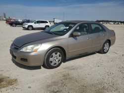 Salvage cars for sale at New Braunfels, TX auction: 2007 Honda Accord LX