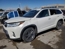 Salvage cars for sale at Littleton, CO auction: 2018 Toyota Highlander SE