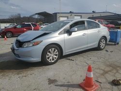 Salvage cars for sale at Lebanon, TN auction: 2012 Honda Civic LX