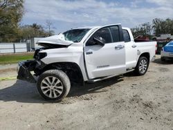 Salvage cars for sale at Ocala, FL auction: 2017 Toyota Tundra Crewmax Limited