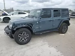 Jeep Wrangler Sahara salvage cars for sale: 2024 Jeep Wrangler Sahara