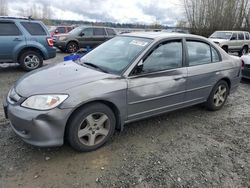 Salvage cars for sale at Arlington, WA auction: 2005 Honda Civic EX