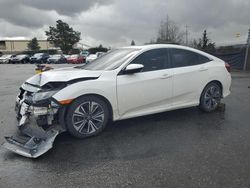 Salvage cars for sale at San Martin, CA auction: 2016 Honda Civic EX