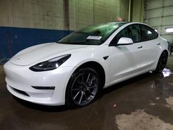 Salvage cars for sale at Woodhaven, MI auction: 2021 Tesla Model 3