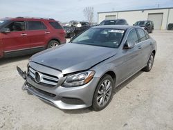 Salvage cars for sale at Kansas City, KS auction: 2015 Mercedes-Benz C 300 4matic