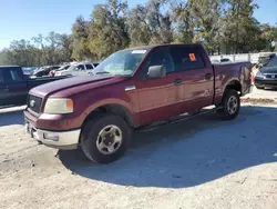 Salvage cars for sale at Ocala, FL auction: 2004 Ford F150 Supercrew