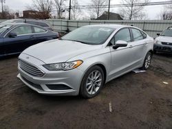 Salvage cars for sale at New Britain, CT auction: 2017 Ford Fusion SE