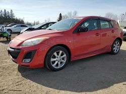 Salvage cars for sale at Bowmanville, ON auction: 2010 Mazda 3 S