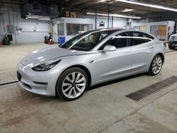 Salvage cars for sale at Wheeling, IL auction: 2018 Tesla Model 3