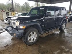 Salvage cars for sale at Gaston, SC auction: 2019 Jeep Wrangler Unlimited Sport