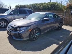 Salvage cars for sale from Copart San Martin, CA: 2018 Honda Civic SI