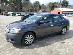 Salvage cars for sale at Mendon, MA auction: 2015 Nissan Sentra S