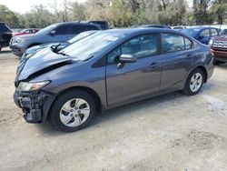 Salvage cars for sale at Ocala, FL auction: 2014 Honda Civic LX