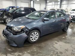 Salvage cars for sale at Ham Lake, MN auction: 2016 Toyota Corolla L